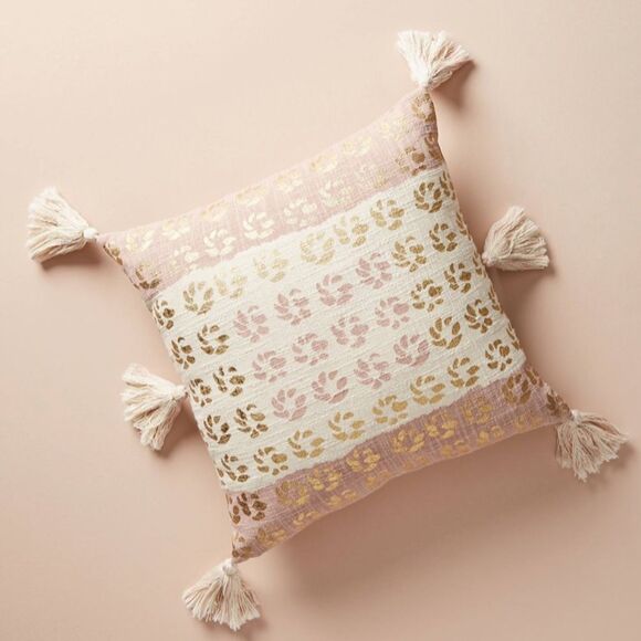 Anthropologie Tasseled Constance Pillow Case - Picture 2 of 12